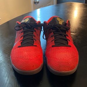 Nike Kobe 11 Achilles heel Low, size 13, worn, Red / Black
